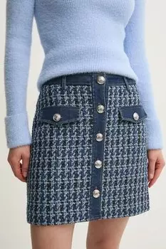 Юбка с добавлением шерсти Morgan, синий