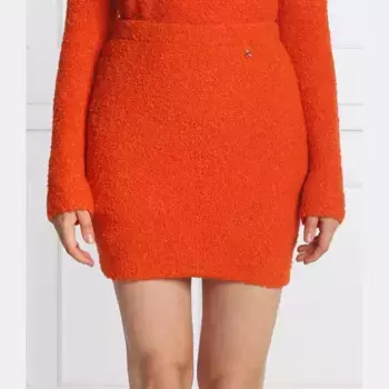 Юбка с добавлением шерсти Patrizia Pepe, оранжевый