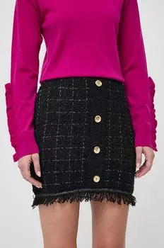 Юбка с добавлением шерсти Pinko, черный