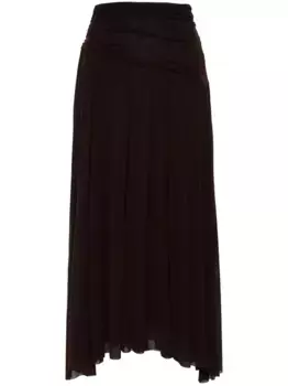 Юбка с драпировкой Philosophy Di Lorenzo Serafini, коричневый