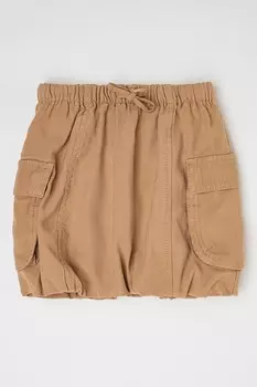 Юбка с галстуком United Colors Of Benetton, бежевый