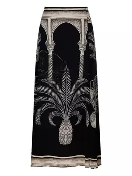 Юбка с графическим принтом Johanna Ortiz, черный
