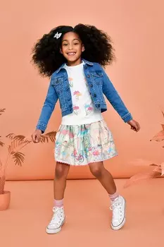 Юбка с изображением города Monsoon, бежевый