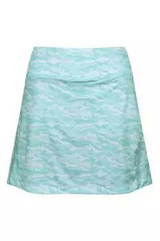 Юбка с камуфляжным принтом Greg Norman, синий