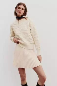 Юбка с коробкой ZARA, экрю