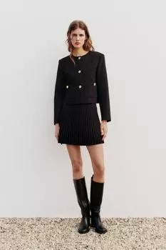 Юбка с коробкой ZARA, черный