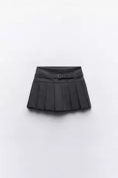 Юбка с коробкой ZARA, темно-серый