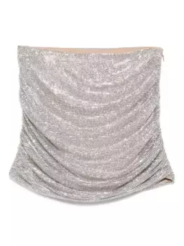 Юбка с кристаллами Giuseppe Di Morabito, серебяный