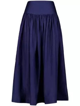 Юбка с легкой баской ZIMMERMANN, синий
