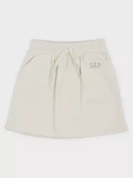 Юбка с логотипом Gap, бежевый