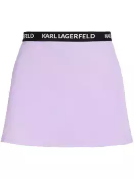 Юбка с логотипом KARL LAGERFELD, фиолетовый