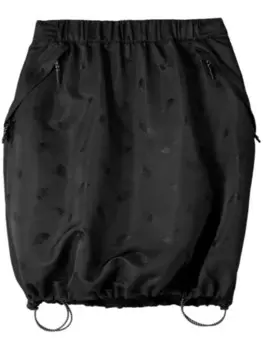 Юбка с логотипом-жаккардом The North Face, черный