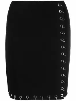 Юбка с люверсами P.A.R.O.S.H., черный