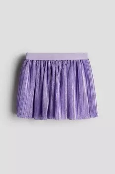 Юбка с металлическим блеском H&M, фиолетовый