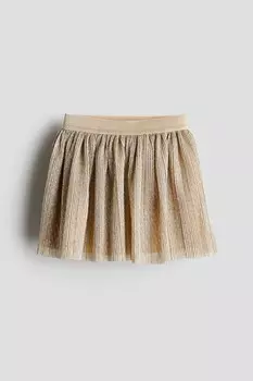 Юбка с металлическим блеском H&M, золотой