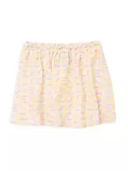 Юбка с монограммой для маленьких девочек и девочек Kenzo, цвет off white