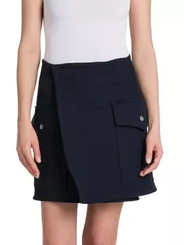 Юбка с накладными карманами Plan C Navy blue