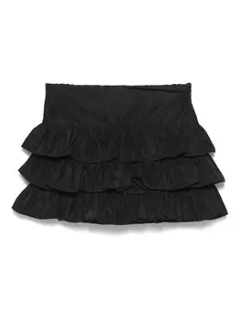 Юбка с оборками Miss Grant Kids, черный