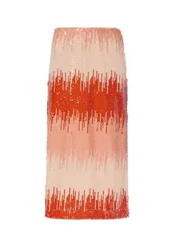 Юбка s.Oliver BLACK LABEL Skirt, цвет Orange/Apricot/Coral