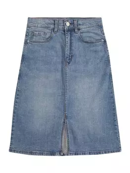 Юбка s.Oliver Skirt, синий деним
