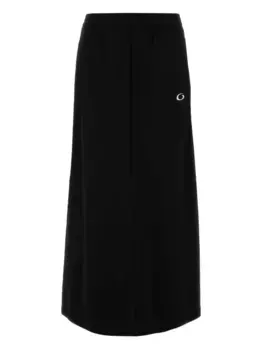 Юбка с отделкой в полоску BALENCIAGA, черный