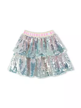 Юбка с пайетками Billieblush, серебряный