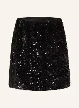 Юбка с пайетками Gina Tricot, черный