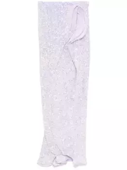 Юбка с пайетками Maticevski, фиолетовый