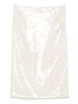 Юбка с пайетками Stella McCartney, нейтральный
