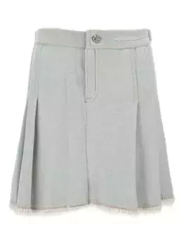 Юбка с плиссировкой и пряжкой Barrie, зеленый