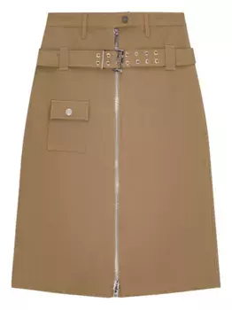 Юбка с поясом GANNI, нейтральный