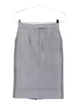 Юбка с поясом THOM BROWNE, серый