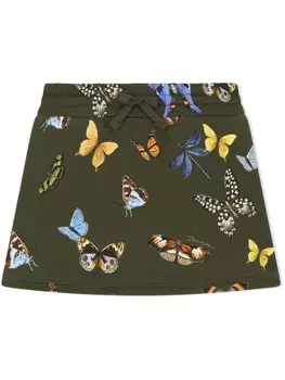 Юбка с принтом Dolce & Gabbana Kids, зеленый