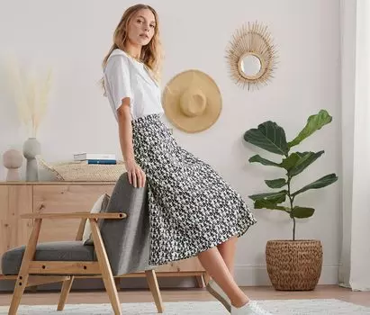 Юбка с принтом Tchibo