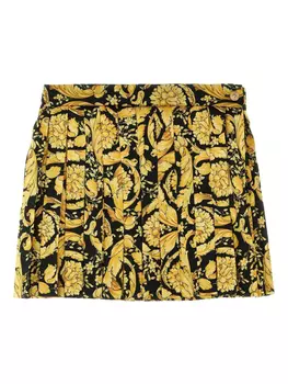 Юбка с принтом Versace Kids Barocco, желтый