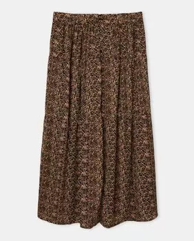 Юбка с принтом Zermatt, коричневый