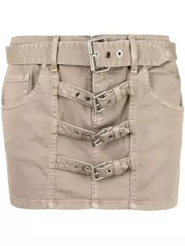 Юбка с пряжкой Blumarine, зеленый