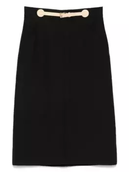 Юбка с пряжкой VALENTINO GARAVANI, черный