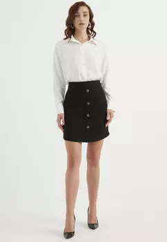 Юбка с пуговицами Herita, черный