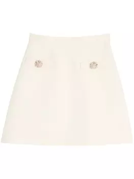 Юбка с пуговицами Valentino Garavani, белый