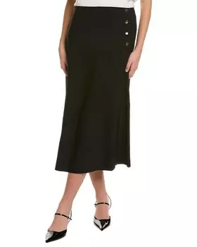 Юбка с пуговицами YAL New York, черный