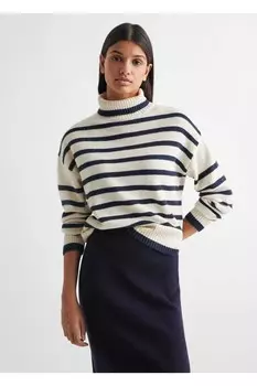 Юбка с разрезом Mango, темно-синий