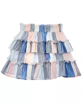 Юбка с рюшами в полоску Vintage Havana, мультиколор