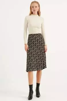 Юбка с узором Herita, черный