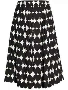 Юбка с узором Moschino, черный