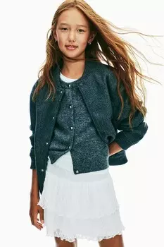 Юбка с воланами из кружева H&M, белый