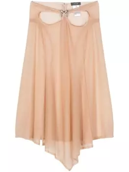 Юбка с вырезом M Mugler, бежевый