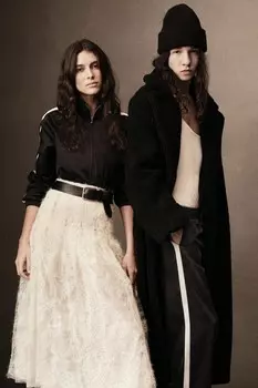 Юбка с вышитыми пайетками ZARA, экрю