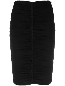 Юбка с вышивкой 4G и сборками Givenchy