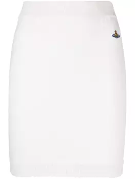 Юбка с вышивкой Orb Vivienne Westwood, бежевый